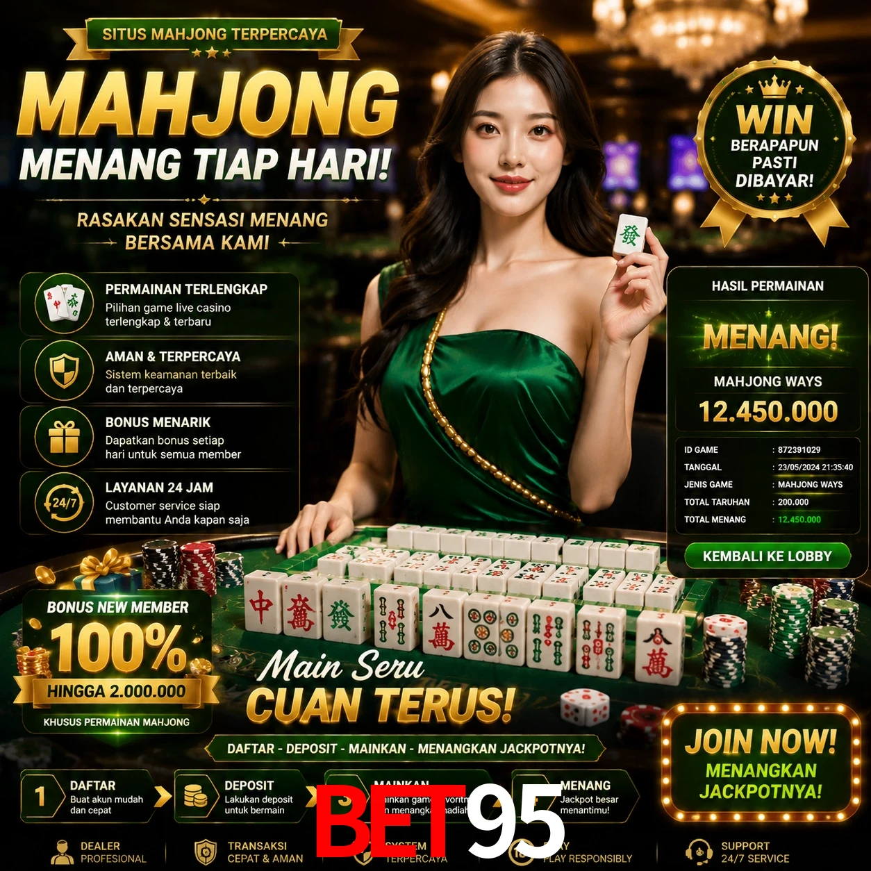 Cashback VIP bet95 - reembolso semanal